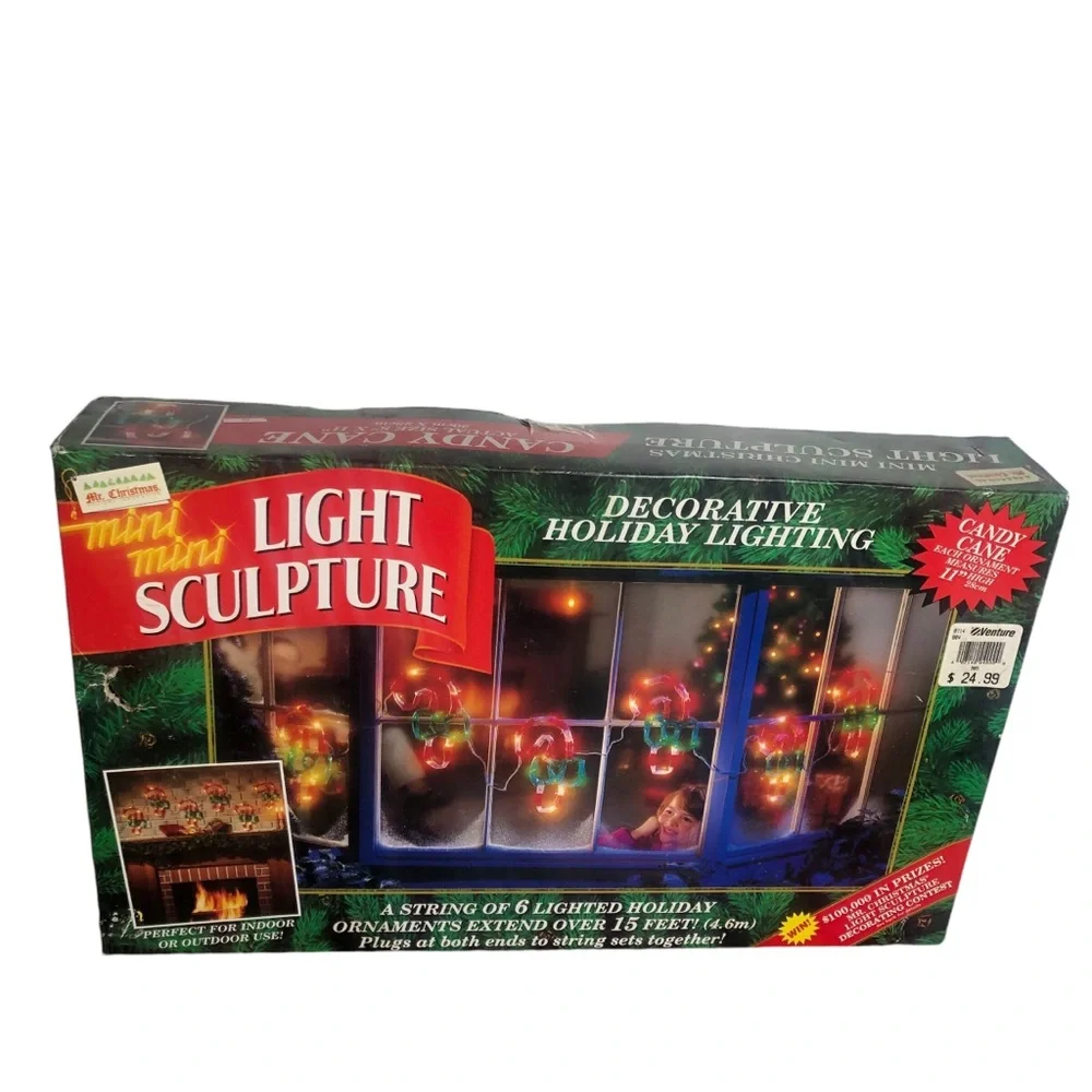 Mr. Christmas vintage 15 ft Light Sculpture Candy Canes